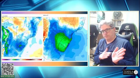 Meteorologia mostra geadas amplas e frio intenso no Sul. Chuvas no Norte e NE