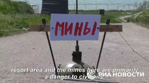 Russian Sappers Completely Clear "Arabat Strelka" From The Mines Planted By Ukranainan Forces