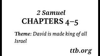2 Samuel Chapter 4-5 (Bible Study)