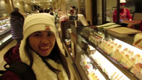 Buying chocolate in Tokyo Station Fil-Am Vacation