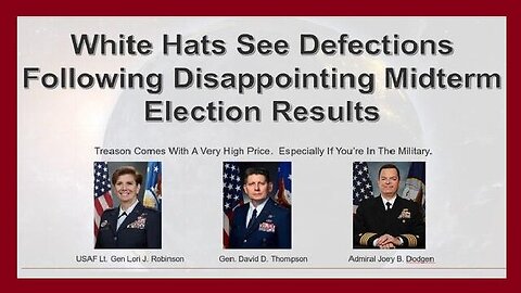 BOMBSHELL: Military Midterm Defectors become Instant Traitors!