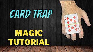 How To Find A Selected Card With A Rubber Band - Card Trap - Magic Card Trick Tutorial