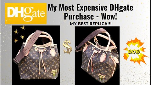 DHgate Unboxing & Review- Louis Vuitton Style Neo Bucket Bag Dupe - Great Quality!!