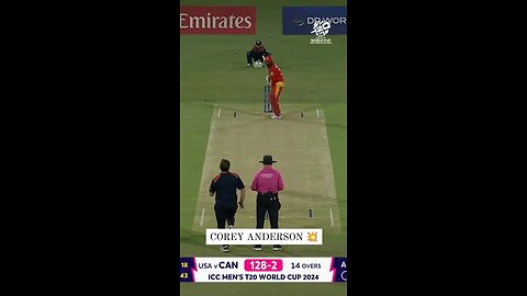 First ball of t20wc 2024 in USA colurs for Corey Anderson and he strikes