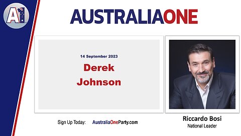 AustraliaOne Party - Derek Johnson (14 September 2023)