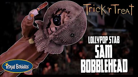 Royal Bobbles Trick R Treat Lollypop Stab Sam Bobblehead | Spooky Spot 2023
