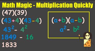Multiplication Done Quickly - Math Magic Trick EXPLAINED