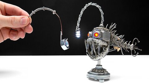 PERFECT ANGLER FISH NIGHT LAMP FROM METAL ｜｜ Steampunk Style Craft