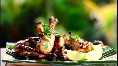 Grilled Chicken Recipe _ How to Make Caribbean Grilled Chicken BBQ 🍍