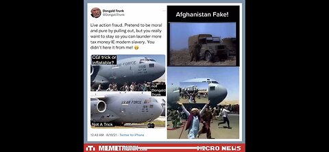 Proof Inflatable Jet PSYOPS Used During Afghanistan “ Withdrawal “