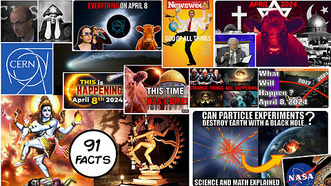 Solar Eclipse | 91 April 8th 2024 Facts: Why Are SNL & Fox Discussing Eclipse Earthquake On April 8th? Red Heifers Ready? NASA's Serpent Deity Mission, CERN, A.I., Devil Comet, Hamas, Israel, Aleister Crowley, Demon Particle, Etc.