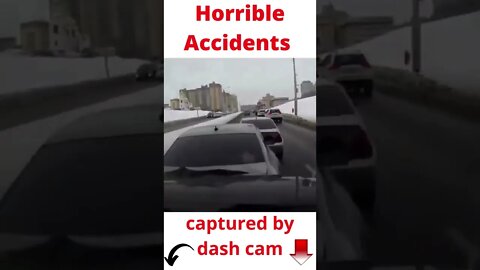 Horrible Accidents Captured by Dash Cam I Unbelievable Accidents I Car crash video #Shorts