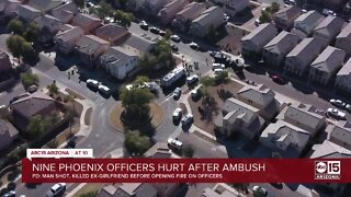 Four Phoenix officers remain hospitalized after an ambush shooting
