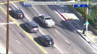 Cerritos Truck Chase Ends In Crash with 3 Other Innocent Cars - More Car Control Obviously Needed