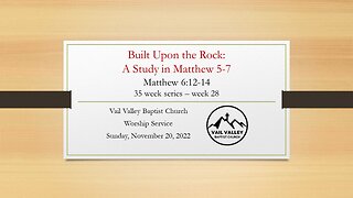Sunday, November 20, 2022 Worship Service