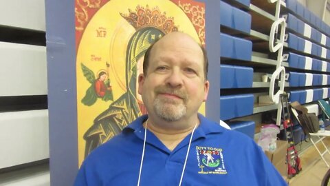 John Atlas of Catholic Scouting at the 2022 Catholic Men's Conference
