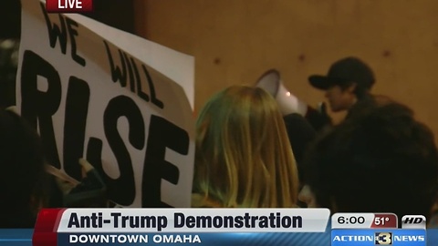 Anti-Trump protests resumes in Omaha