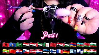 [ASMR] whispering, random positive sentences in 46 different languages (part 1) 🤗🌍❤