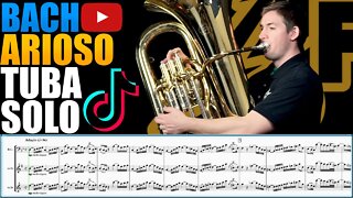 Bach "Arioso". Tuba Solo - Brian Kelley. Play Along!