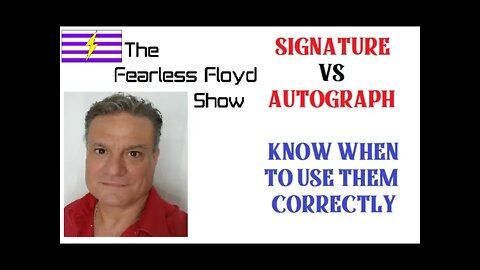 AUTOGRAPH VS. SIGNATURE