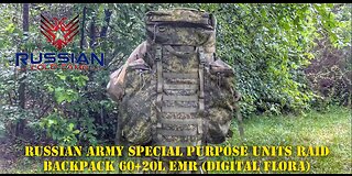 Russian Army Special Purpose Units Raid Backpack 60+20L