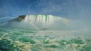 Up-close beneath Niagara Falls, the world's most powerful falls