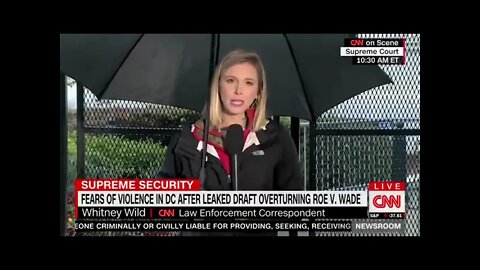 CNN warns of violence from the "far right" after SCOTUS hints at overturning Roe v Wade
