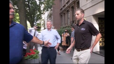 Eric Trump Leaving Scene where Ivana Trump Died It's a very sad day