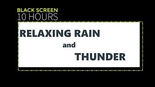 RAIN AND THUNDER Sounds for Sleeping DARK SCREEN | Sleep and Relaxation | BLACK SCREEN
