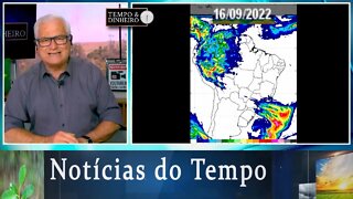 Previsão do tempo indica forte umidade no Norte e no Sul do País. Brasil central seco