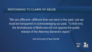 Archdiocese of Baltimore won't oppose AG report into sexual abuse allegations