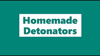 [Electronic Book] Homemade Detonators