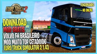 ▶️ETS2 1.43 VOLVO FH16 BRASILEIRO + INTERIOR TOP EURO TRUCK SIMULATOR 2 1.43