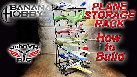 How to Build the Banana Hobby RC Airplane Storage Rack System Airplane Stand @bananahobby #airplane