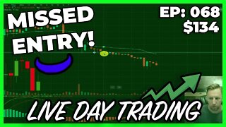 LIVE Webull Day Trading Using Technical Analysis (Missed Entry And Winning Entry) | EP 068
