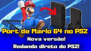 Port de Mario 64 no PS2! Agora rodando direto do console!