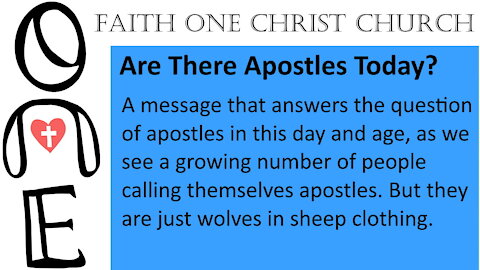 Are There Apostles Today?