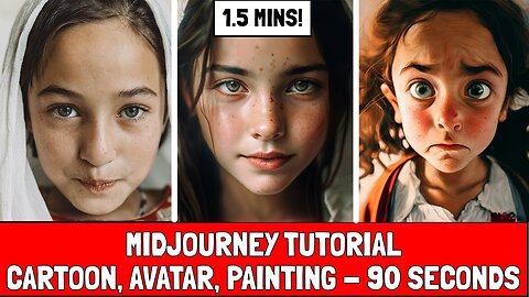 Midjourney Tutorial - Turn Yourself Into A Cartoon, Oil Painting or Charcoal Drawing In 90 SECONDS