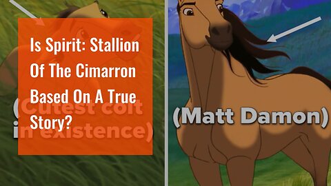 Is Spirit: Stallion Of The Cimarron Based On A True Story?