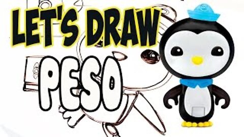 Drawing Peso from The Octonauts! (Basic shapes and lines)