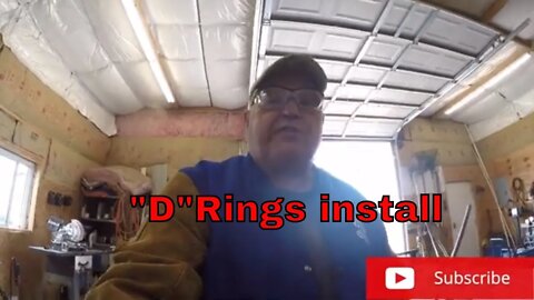 Stick welding heavy duty "d" rings on a equipment trailer