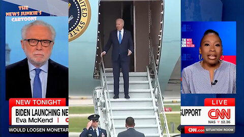 Dazed & confused, Biden shuffles down the short stairs in Atlanta to tell Black people: "If you have a problem figuring out whether you’re for me or Trump, then you ain’t black."