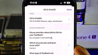 How to send feedback to Apple from iPhone