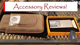 Dual Jet Torch Lighter and Leather Cigar Case Review, Jonose Accessory Review