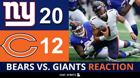 Chicago Bears News + Injuries After 20-12 Loss vs. New York Giants
