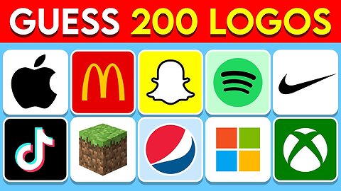 Guess the Logo in 3 Seconds _ 200 Famous Logos _ Logo Quiz 2024