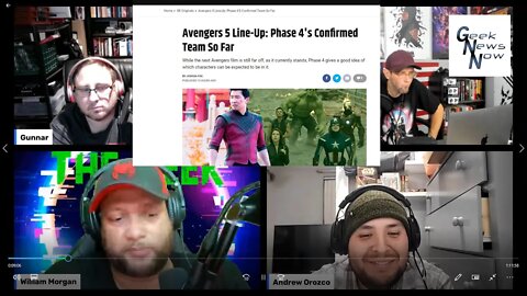 Screen Rant Article Titled" Avengers 5 Lineup: Phase 4's Confirmed Team So Far" We breakdown!!!