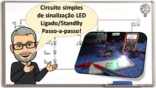 Circuito fácil e muito útil - Sinalização por LED de ligado e desligado - Apoio JLCPCB