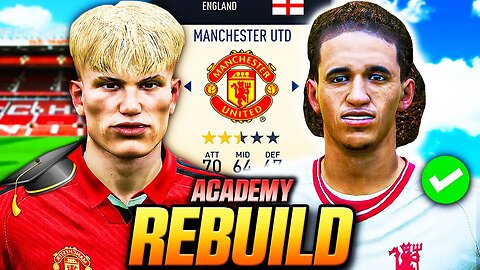 I FIXED MANCHESTER UNITED with YOUTH ACADEMY WONDERKIDS and REBUILD them…