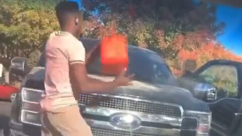 Idiot "Prankster" Almost Gets Shot Pouring Fake Gasoline On Man's Truck